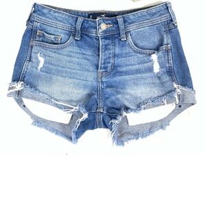 Hollister Low Rise Boyfriend Distressed Shorts